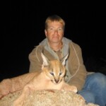 Caracal hunting Namibia